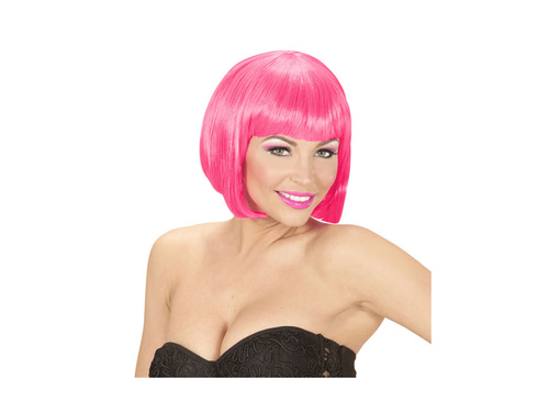 Neonowo różowa peruka Valentina
