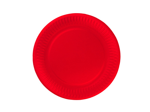 Czerwony zestaw papierowych nakryć na stół - 24 szt.