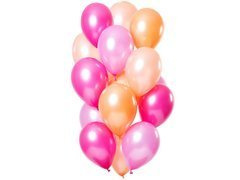 Zestaw balonów metalicznych Flamingo - 30 cm - 15 szt.