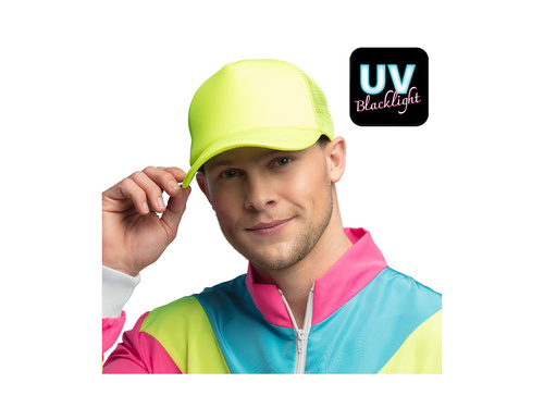 Czapka neonowa żółta UV