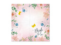 Serwetki w kwiaty z napisem Bride To Be - 33 cm - 10 szt.