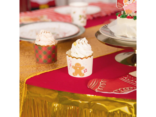 Papilotki na babeczki na Boże Narodzenie - 50 szt.