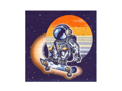 Serwetki urodzinowe Kosmos - 33 cm - 20 szt.