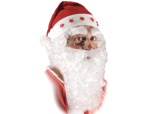 Broda z wąsami biała Mikołaj