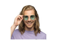 Okulary imprezowe hippie XL zielone