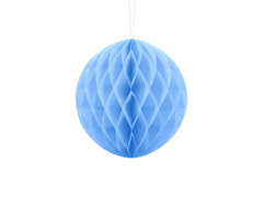 Dekoracja wisząca kula jasnobłękitna - 20 cm - 1 szt.