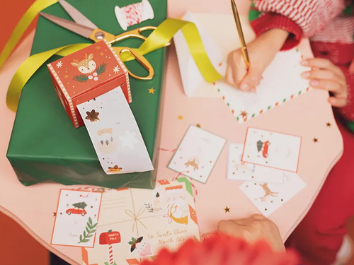 Naklejki świąteczne Merry Christmas - 52 szt.