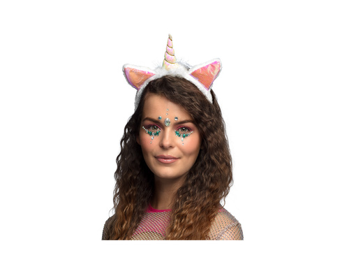 Opaska na głowę holograficzny jednorożec