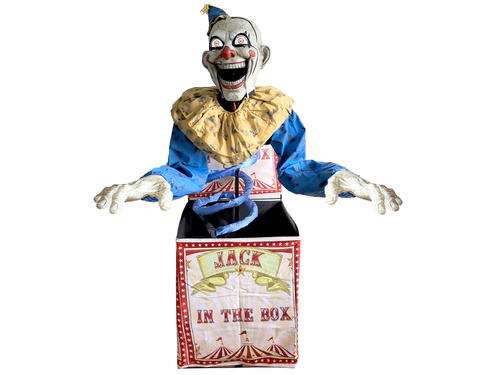 Dekoracja stojąca Klaun w Pudełku - 180 cm - 1 szt.