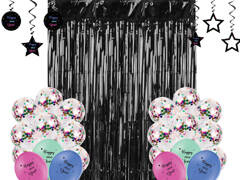 Zestaw dekoracji Happy New Year - 63 szt