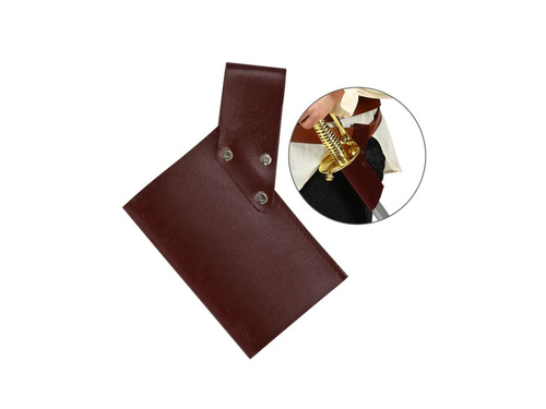 Brązowa kabura skóropodobna na miecz