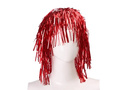 Peruka foliowa czerwona - 1 szt.