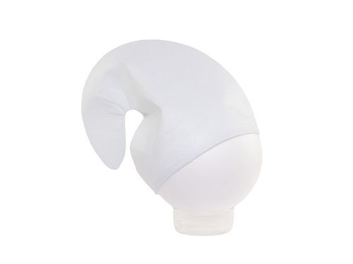 Czapka skrzata smerfa biała - 1 szt.