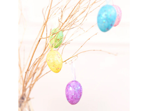 Zawieszki pisanki - 6 cm - 6 szt.