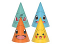 Czapeczki urodzinowe Pokemon - 8 szt.