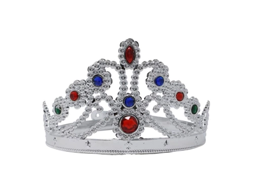 Tiara diadem srebrna z klejnotami - 1 szt.