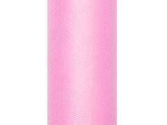 Tiul gładki różowy - 30 cm x 9 metrów - 1 szt.