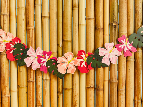 Girlanda Tropikalne Kwiaty - 200 cm - 1 szt.