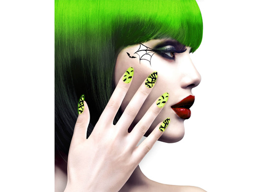 Sztuczne paznokcie Nietoperze - 12 szt.