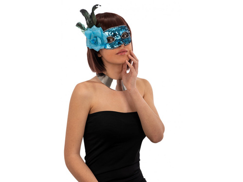 Maska karnawałowa niebieska