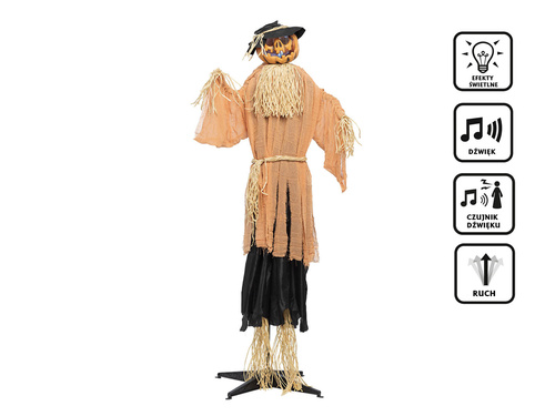 Dekoracja stojąca Dyniowe Straszydło - 190 cm - 1 szt.