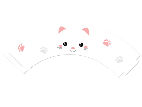 Papilotki na babeczki Słodki Kotek - 6 szt.