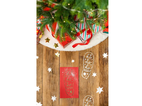 Szablon Ślady stóp Świętego Mikołaja - 3 szt.