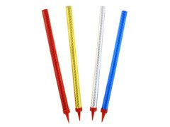 Fontanna tortowa - 4 kolory - 25 cm - 4 szt.