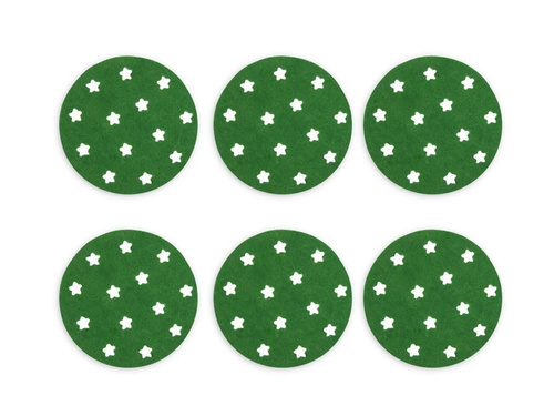 Podstawka pod kubek - Gwiazdki - 9 cm - 6 szt.