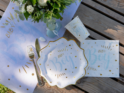 Kubeczki papierowe Baby Boy - 270 ml - 10 szt.