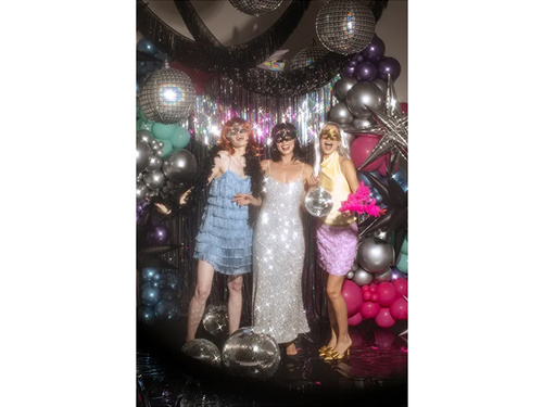 Maska karnawałowa wenecka złota - 1 szt.