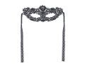 Maska karnawałowa koronkowa czarna - 1 szt.