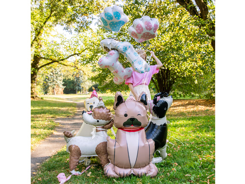 Balon foliowy stojący Pies Golden - 76x92 cm - 1 szt.