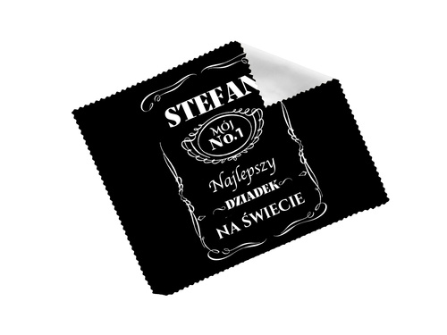 Ściereczka do okularów z imieniem na dzień dziadka Whiskey - 1 szt.
