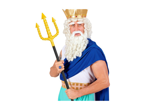 Składany złoty widły spiralne ze zwartym czarnym trzonkiem - 137 cm