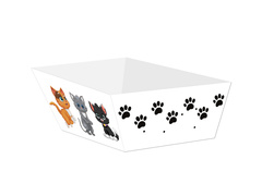 Pudełka na chipsy Kotki - 4 szt.