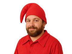 Czapka skrzata smerfa czerwona - 1 szt.