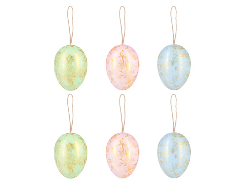 Dekoracja wisząca pisanki - 6 szt.