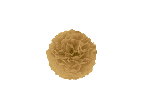 Dekoracja wisząca pompon kwiat - złoty brąz - 15 cm - 1 szt.