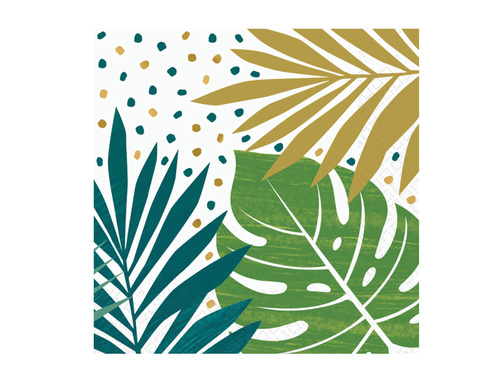 Serwetki Tropikalne Liście - 33 cm - 16 szt.