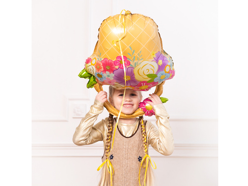 Balon foliowy Koszyk z kwiatami - 53x69 cm - 1 szt.