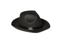 Kapelusz Gangstera czarny z lamówką - 1 szt.
