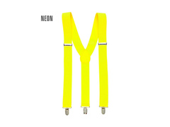 Neonowe żółte szelki disco