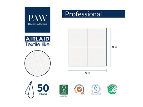 Serwetki Kwiaty - 40 cm - 50 szt.