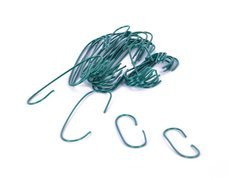 Haczyki metalowe zielone do ozdób - 150 szt.