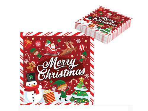 Serwetki bożonarodzeniowe Merry Christmas - 33 cm - 20 szt.