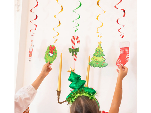 Dekoracja wisząca na Boże Narodzenie - 6 szt.