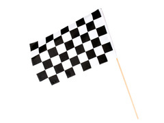 Flaga wyścigowa szachownica - 30 x 45 cm - 1 szt.
