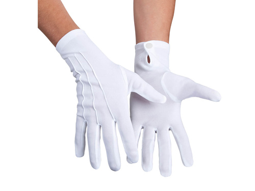 Rękawiczki białe - Mikołaja XL