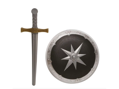 Zestaw Rycerza tarcza i miecz - 1 szt.